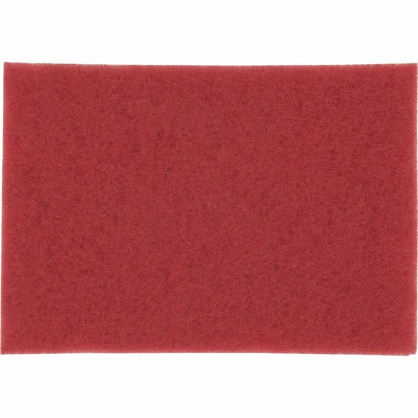 3M Buffer Pads, Rectangular, 28"x14", Red, PK 10 MMM59065